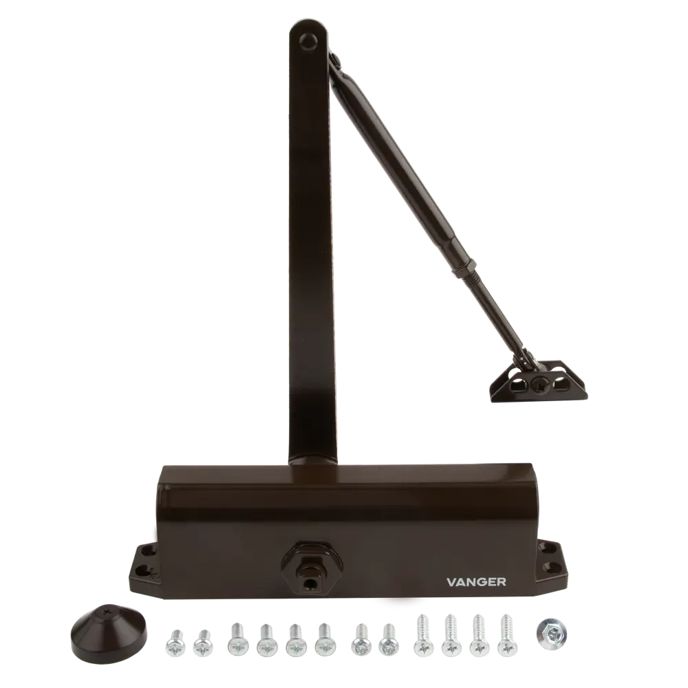 Доводчик дверной Vanger DC-180-BR, 180 кг, металл, цвет коричневый STLM-2084119 - Вид №1