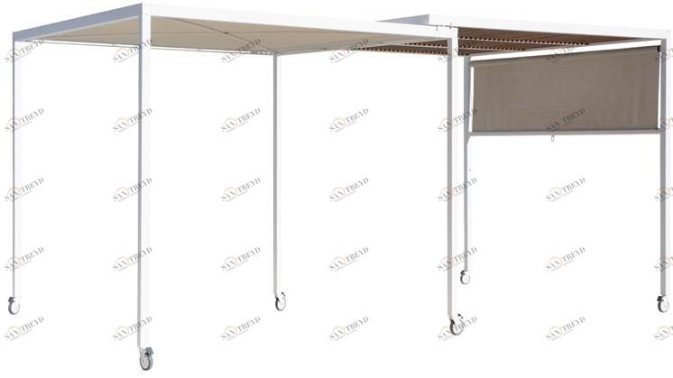 Unopiù Самонесущая пергола из алюминия  Shi33alb 