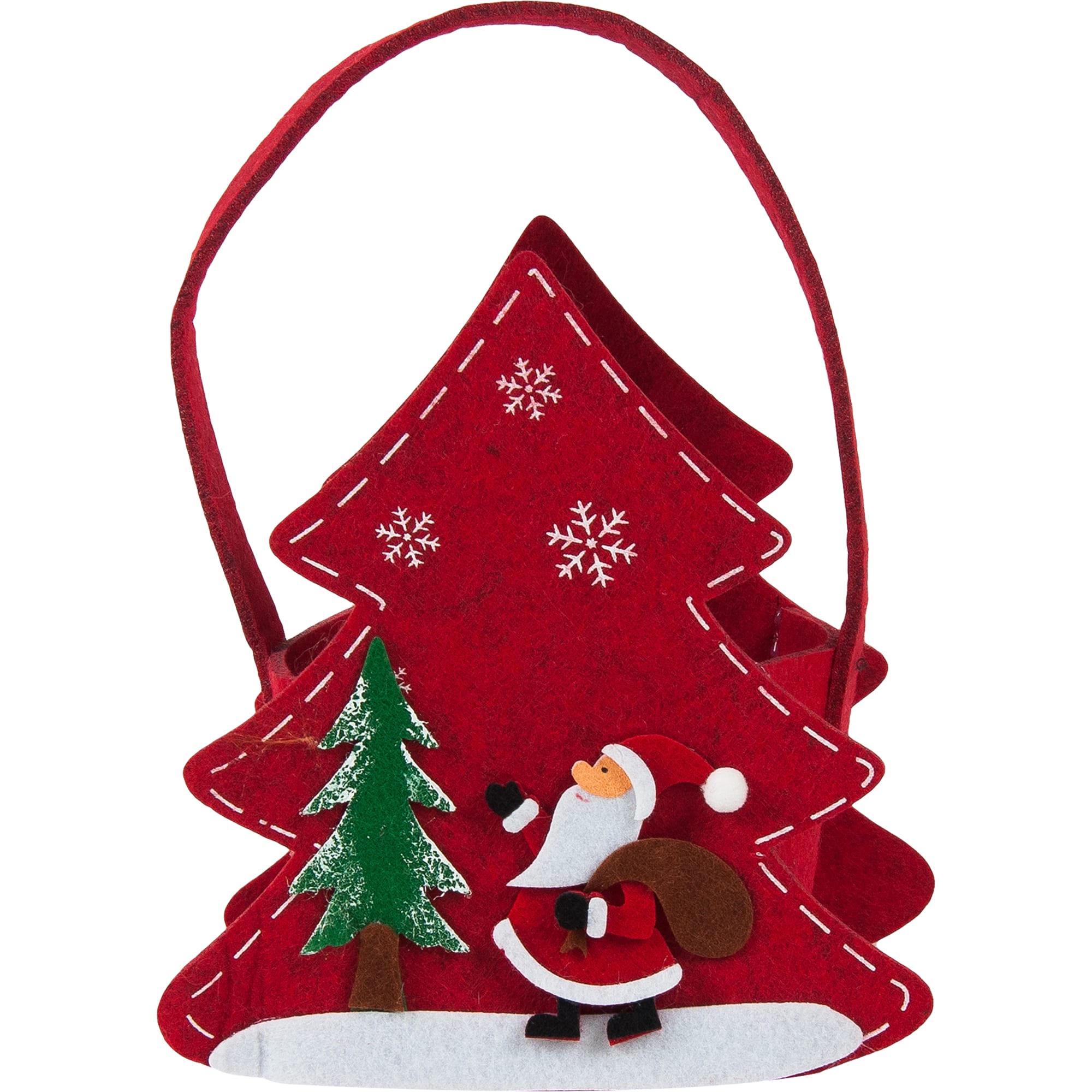 82825096 Сумочка для подарков «Елка» 15х16х9.5 см Santreyd  - Вид №1
