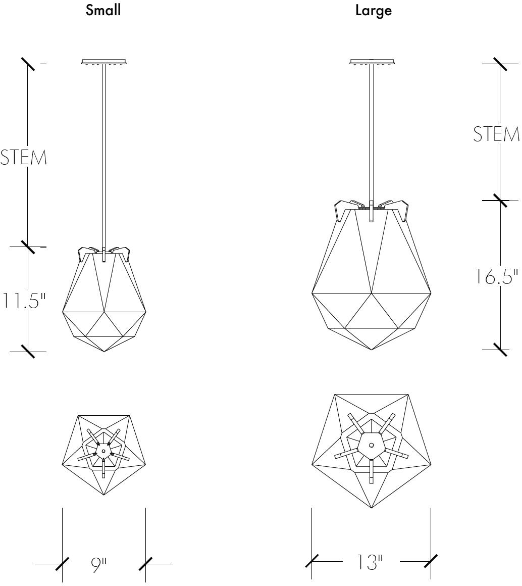 GABRIEL SCOTT Подвесной светильник из дутого стекла с диммером Briolette sun-id-1489820 - Вид №3