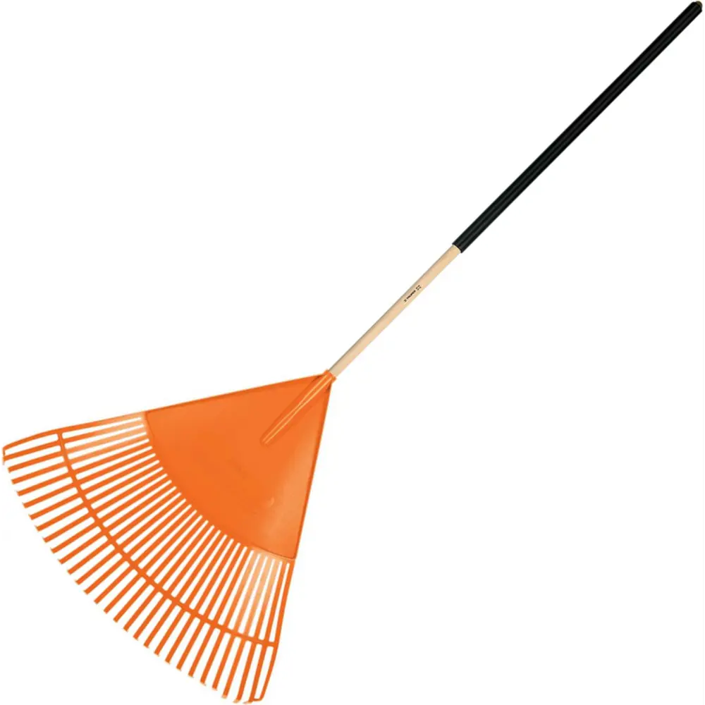 Грабли веерные Truper с полипропиленовыми зубьями и деревянным черенком 82999504