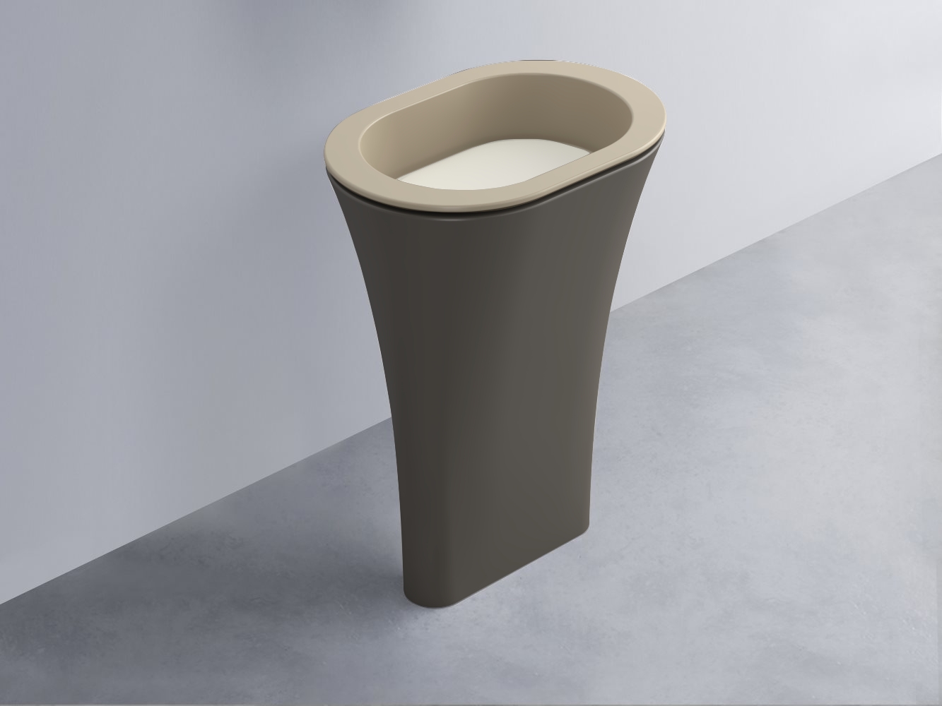 AMLA65-AV+AMPILO-TL+AMCOLO-FN Раковина Amedeo Ovale отдельностоящая cielo Enjoy + Amedeo Ceramica Cielo