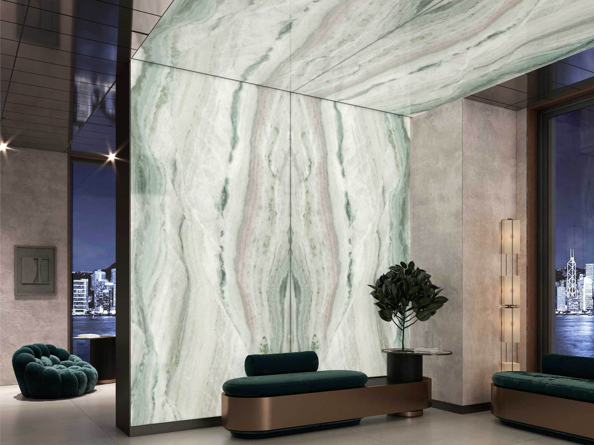 Декоративная панель из алюминия, стекла или ПММА Tecnografica большой мрамор ARCH-00108682