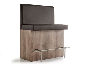 Барное кресло с высокой спинкой