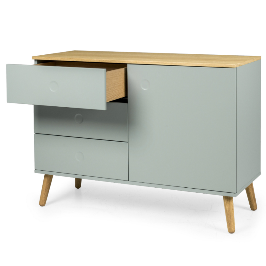 Сервант Tenzo Dot, 79х109х43 см, дуб, зеленый 1674676 - Вид №6