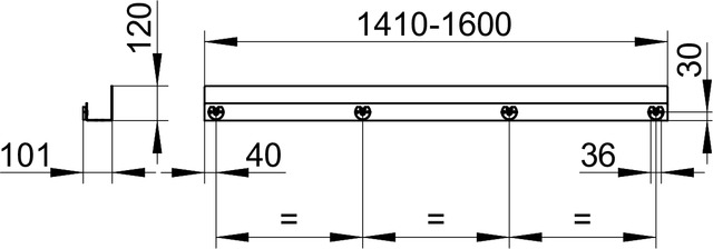 24953370100 Полочка для душа KEUCO ПОЛОЧКИ ДЛЯ ДУША - Вид №8