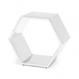 700355-02 ABHIKA ТАРЕЛКА MATHIS H60 69X40 SILVER