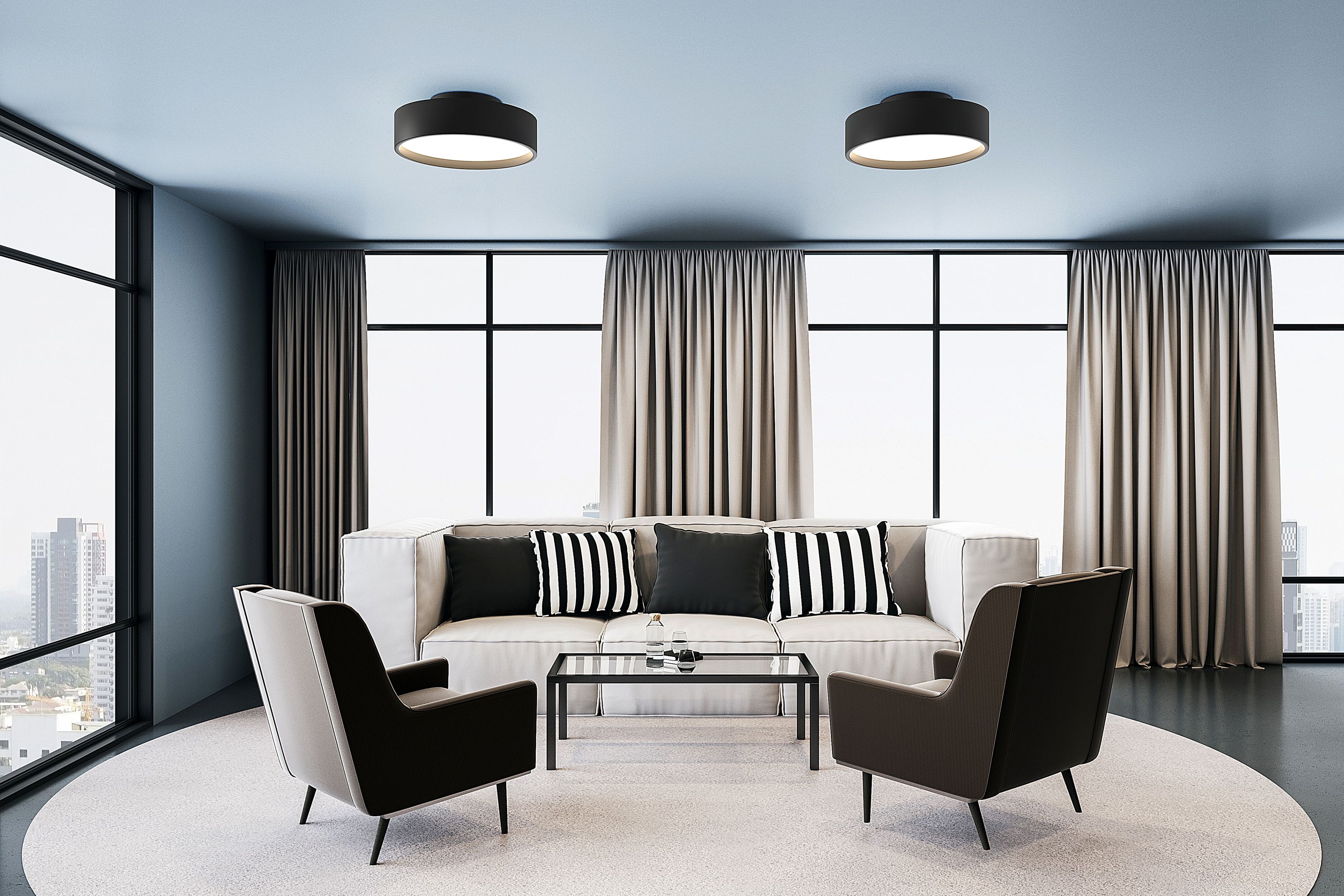 Металлический светодиодный потолочный светильник Valaisin Grönlund Flyer ARCH-00052517 - Вид №8