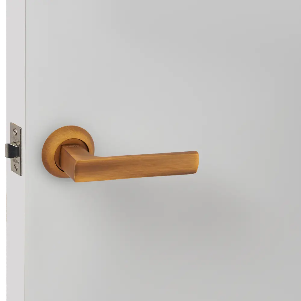 Дверные ручки Punto Ergo без запирания цвет кофе STLM-2119800 - Вид №4