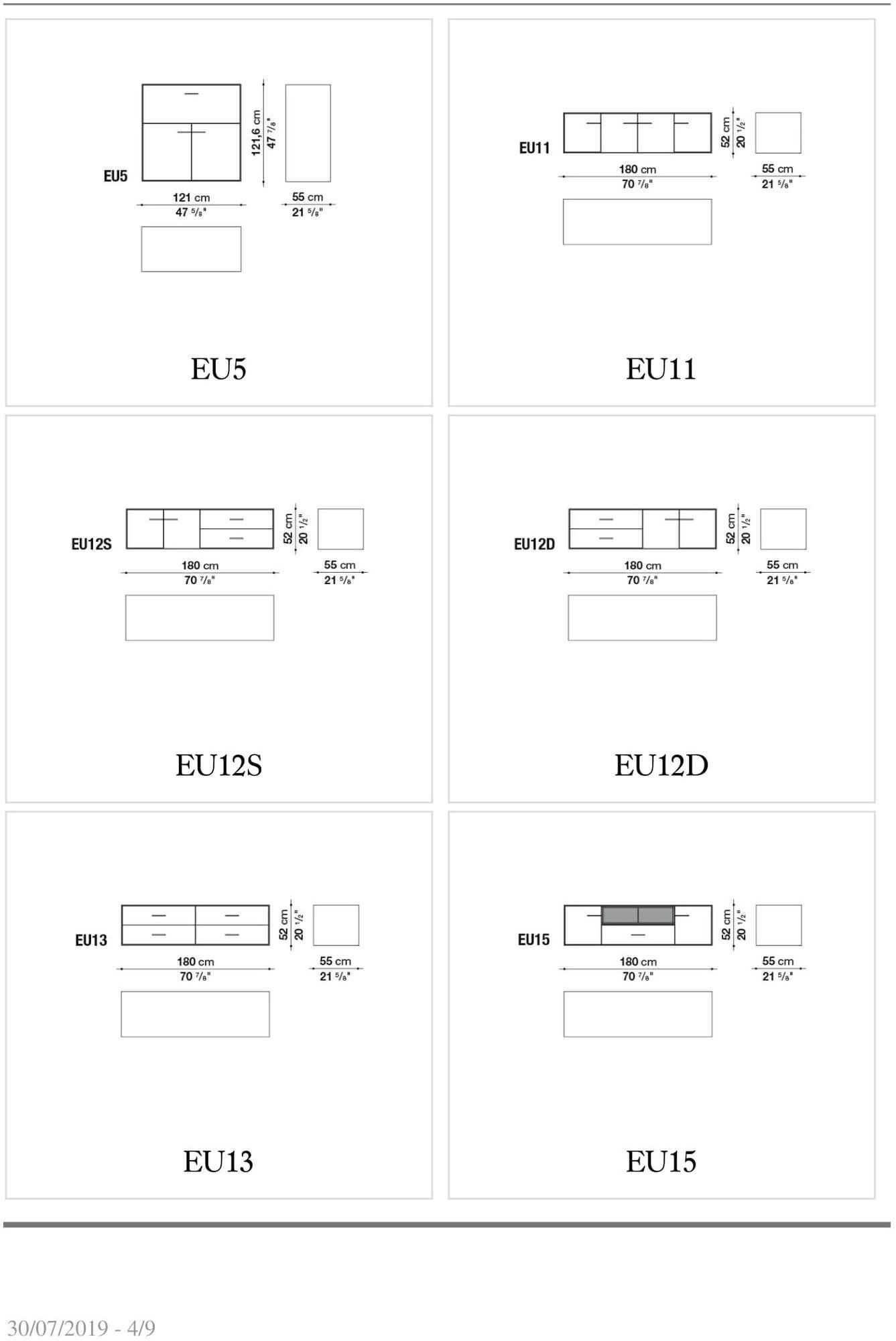 B&B Italia Буфет из зеркального стекла с распашными дверцами Eucalipto sun-id-1478494 - Вид №1
