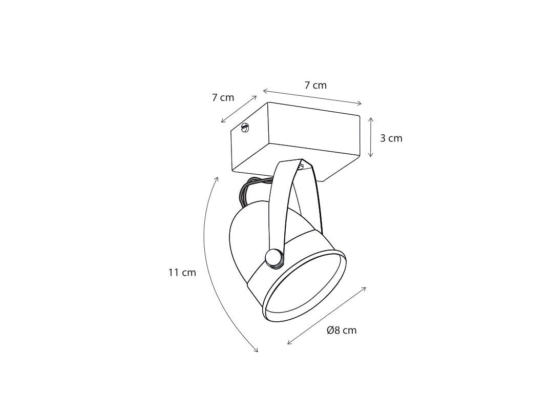 Поворотный латунный прожектор Authentage Lighting Comète ARCH-00035545 - Вид №2