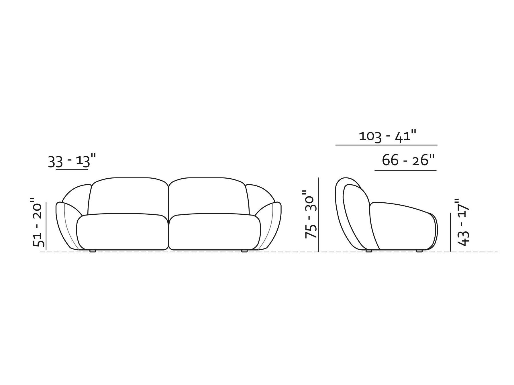 Тканевый диван с полуостровом Max Divani PANUMA ARCH-00112424 - Вид №7