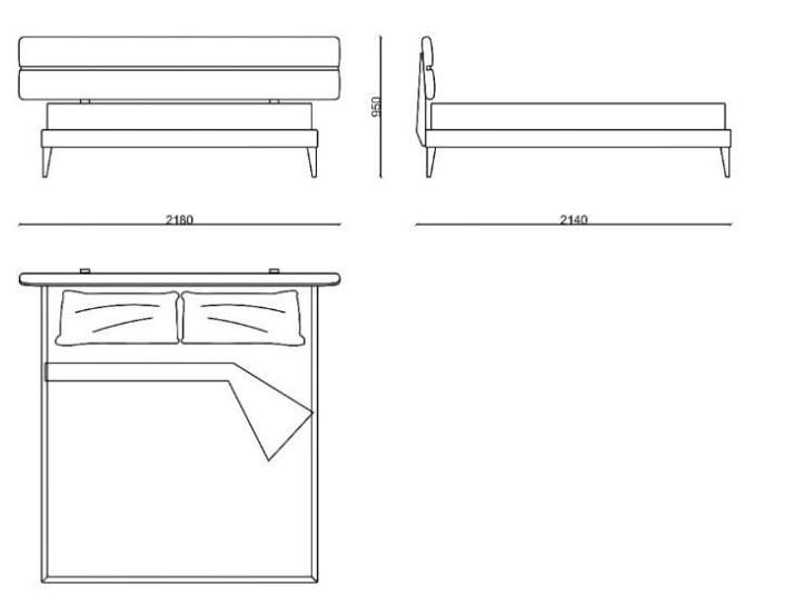 Мягкая кровать RIVATELIER BRANDY ARCH-00023508 - Вид №5
