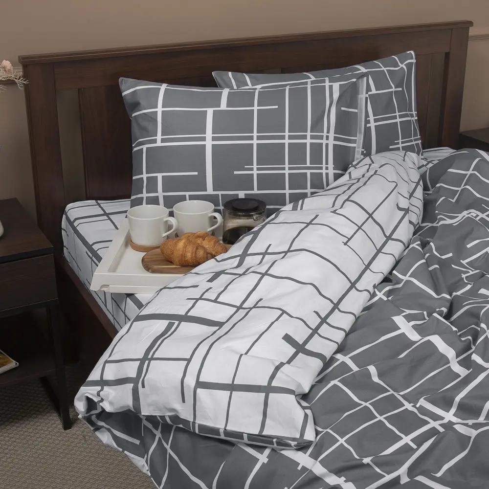 Комплект постельного белья Eclair Меззо двуспальный сатин разноцветный STLM-2207962 - Вид №1