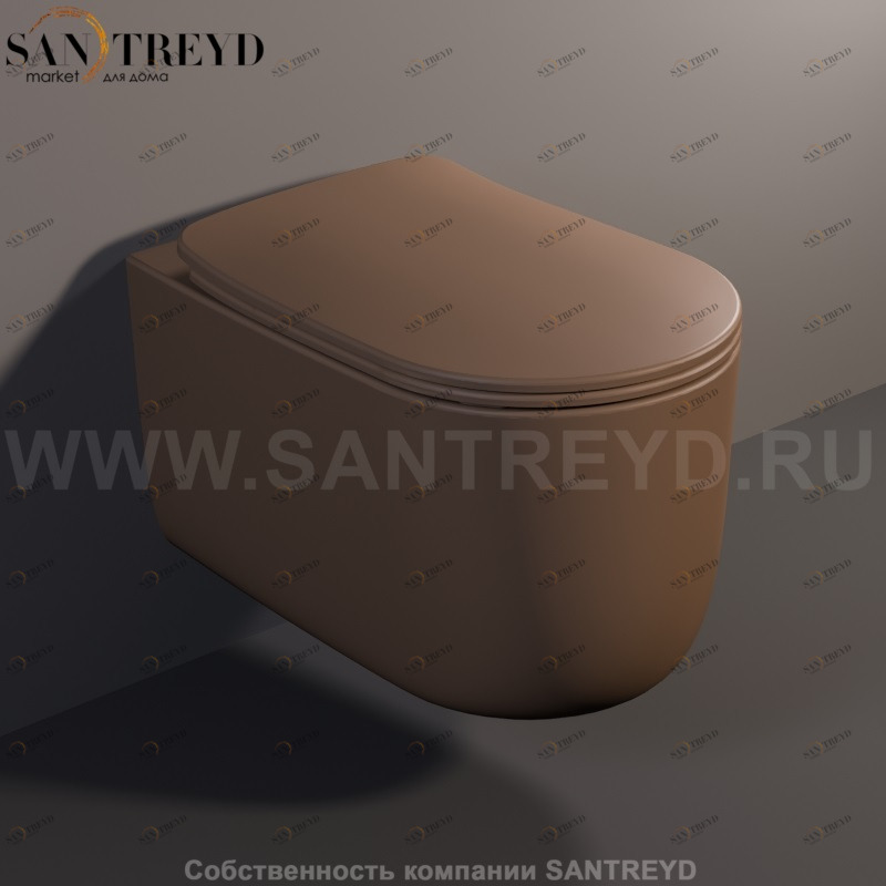 531488 Подвесной унитаз настенный Коричневый Kerasan Nolita Италия