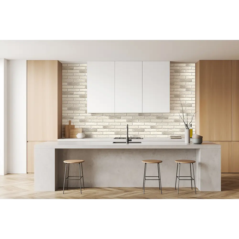 Santreyd Панель ПВХ Кирпич бут в черно-белой графике для интерьера 87765794 STLM-0075613 - Вид №3