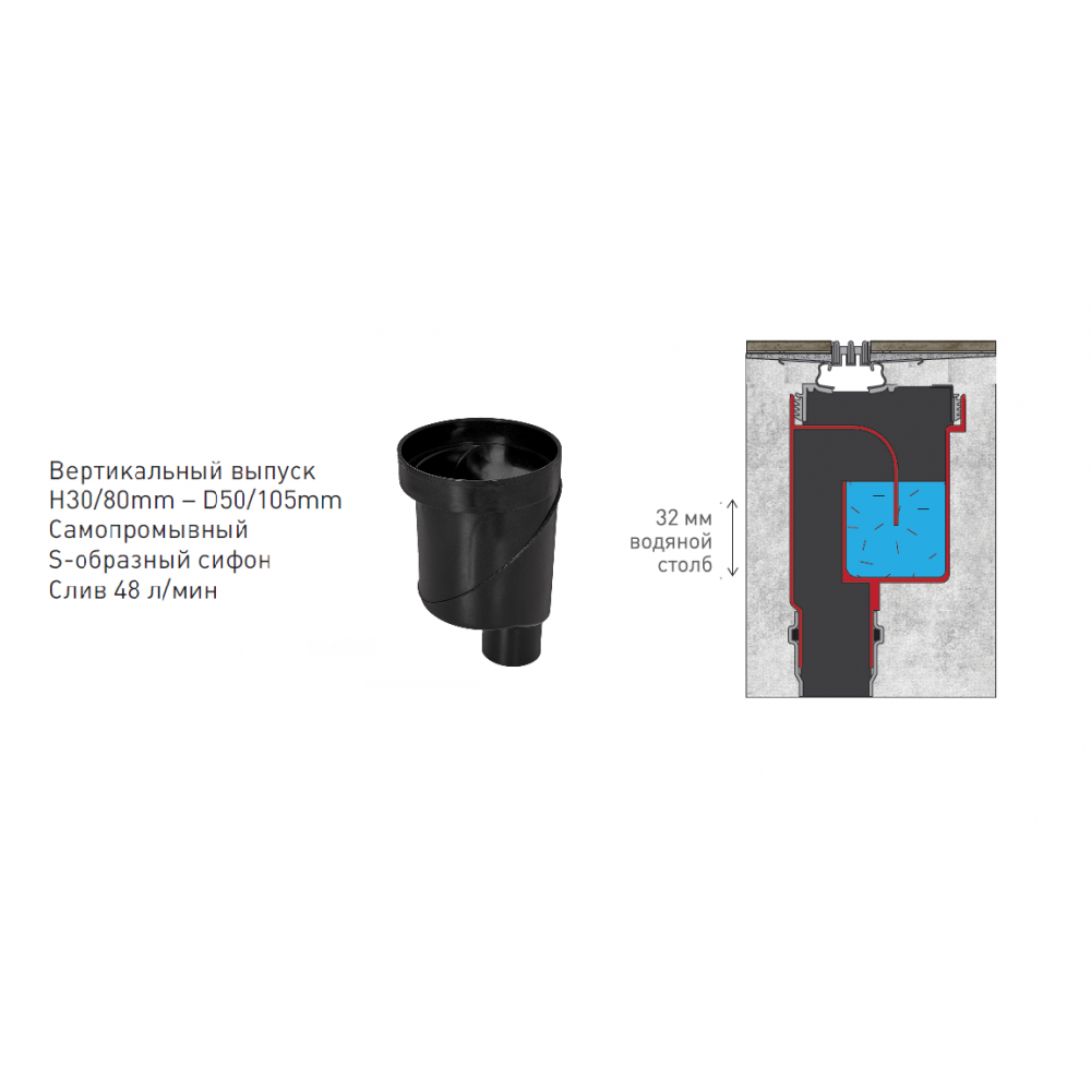 092051 Желоб водосток TOP Stark 800  Berges WALL - Вид №5