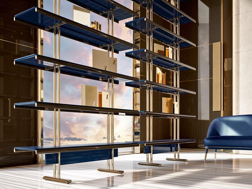 VOLPI Открытый лакированный книжный шкаф Luigi volpi Lv-26001 - Вид №2