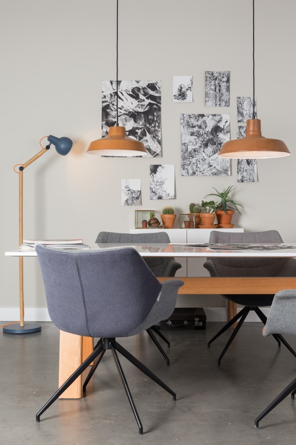 Кресло Doulton серое Zuiver 1200112 - Вид №1