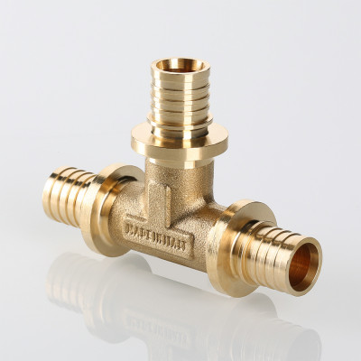 VTm.431.BG.202016 Фитинг аксиальный универсальный – тройник надвижной Valtec 20 (2,8) мм х 20 (2,8) мм х 16 (2,2) мм  - Вид №5