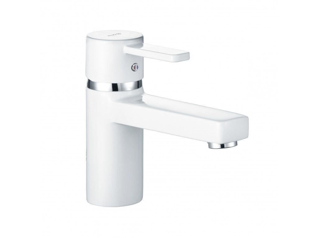 382519175 однорычажный смеситель на умывальник DN 10 KLUDI ZENTA белый/хром 