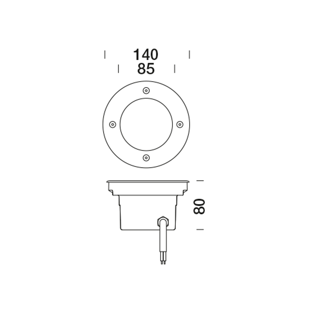 8402468 Встраиваемый в пешеходный пол Platek MINI  MINI - 6 LED 4000K 44° - Вид №18