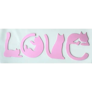 Настенное панно "Котики Love" дерево 70x26 см 85415223 STLM-2021256