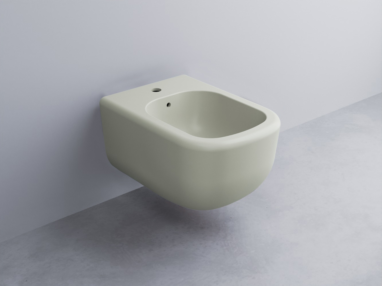 ERBS-PM Биде подвесное с одним отверстием под смеситель, в комплекте с крепежами cielo Era Ceramica Cielo