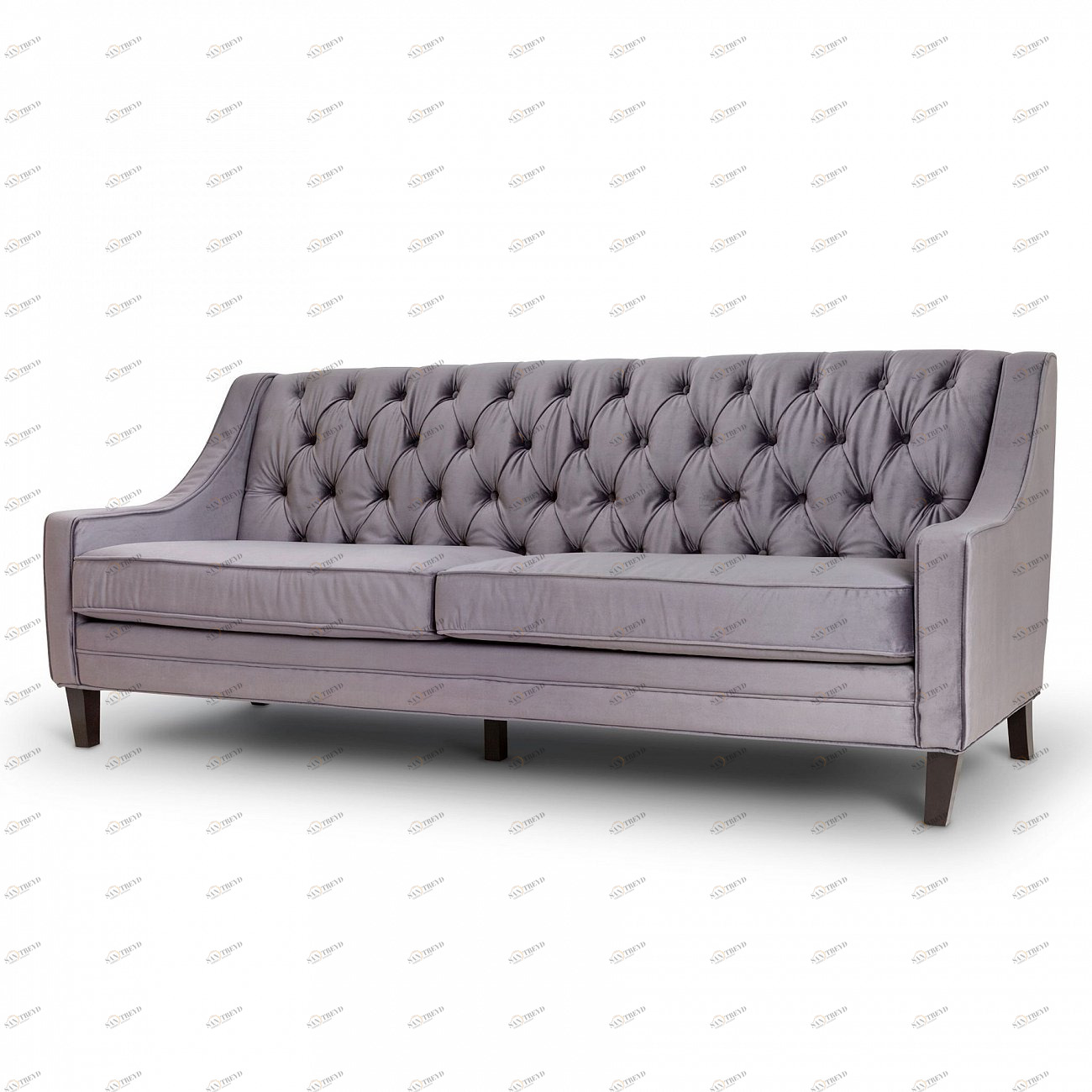 Диван Velvet прямой серый KELLY LOUNGE ДИЗАЙНЕРСКИЕ 045508 Серый 