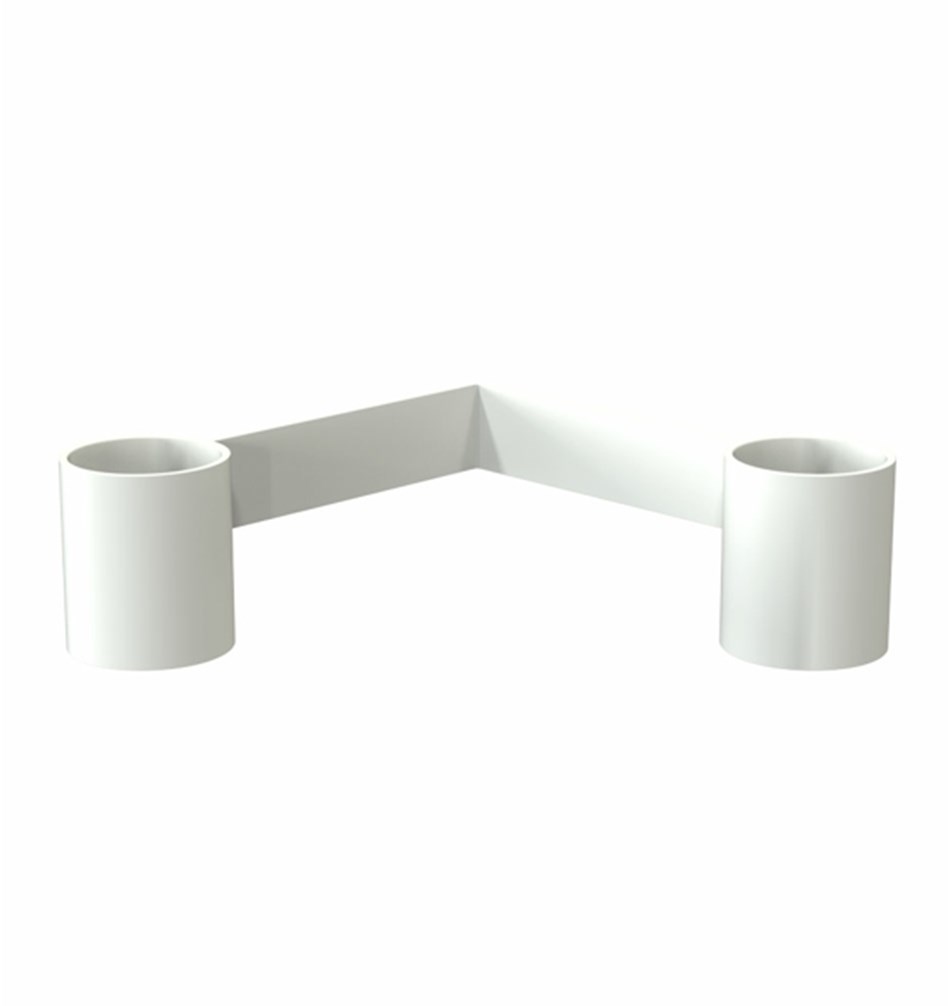 FROST Подсвечник 2004 » белый Нержавеющая сталь Белый N2004-W  - Вид №3