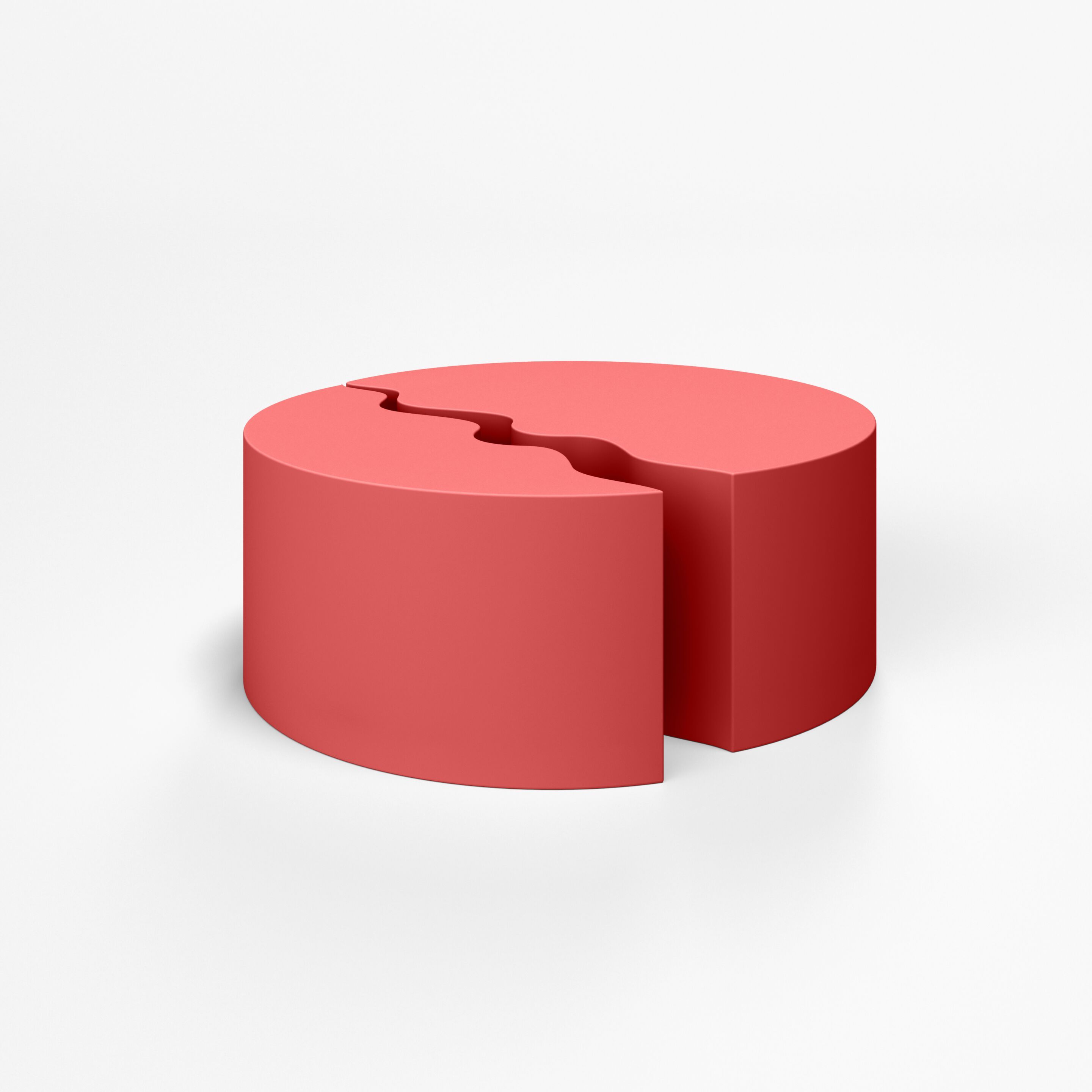 Круглый модульный пуф с пенопластовым покрытием SIXINCH DUAL ARCH-00096567 - Вид №17