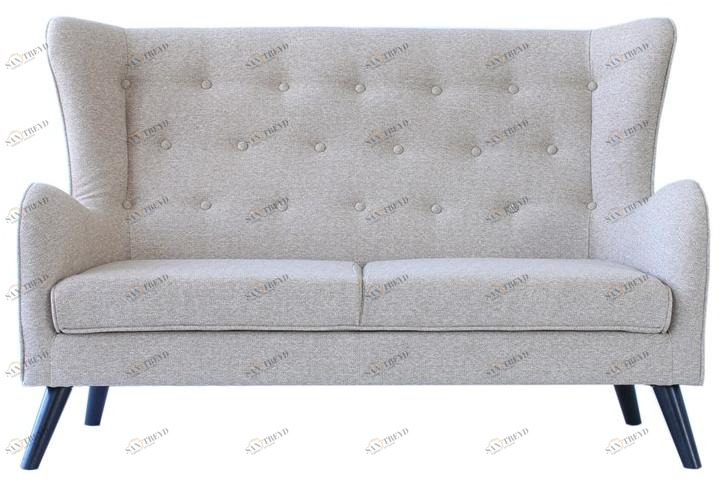 Heavens Тафтинговый 2-местный тканевый диван с высокой спинкой Harry sun-id-1478180