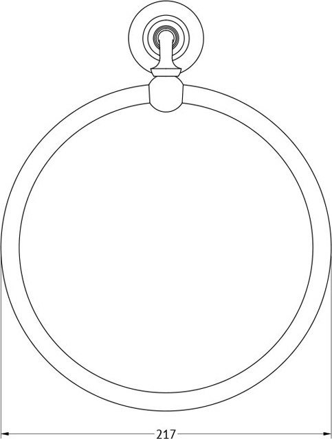 STI 110 Держатель полотенца кольцо 3SC STILMAR CHROME/GOLD Treesseci 3SC - Вид №1