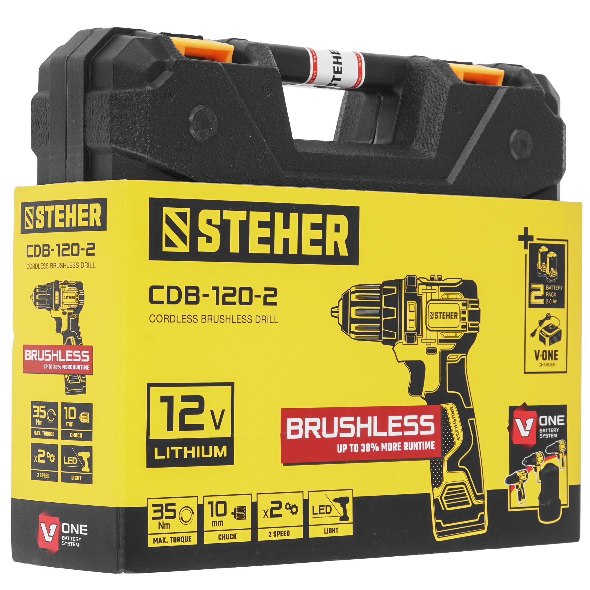 Дрель-шуруповерт STEHER CDB-120-2 5451685 STDN-0051901 - Вид №8