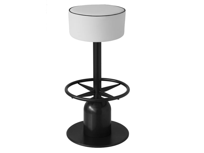 Высокий железный стул с мягким сиденьем Vela Arredamenti Thypa ARCH-00096925