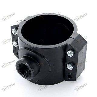 Врезка монтажная 110 x 1" ВР, 4 болта, для труб ПНД UNIDELTA 1019110004