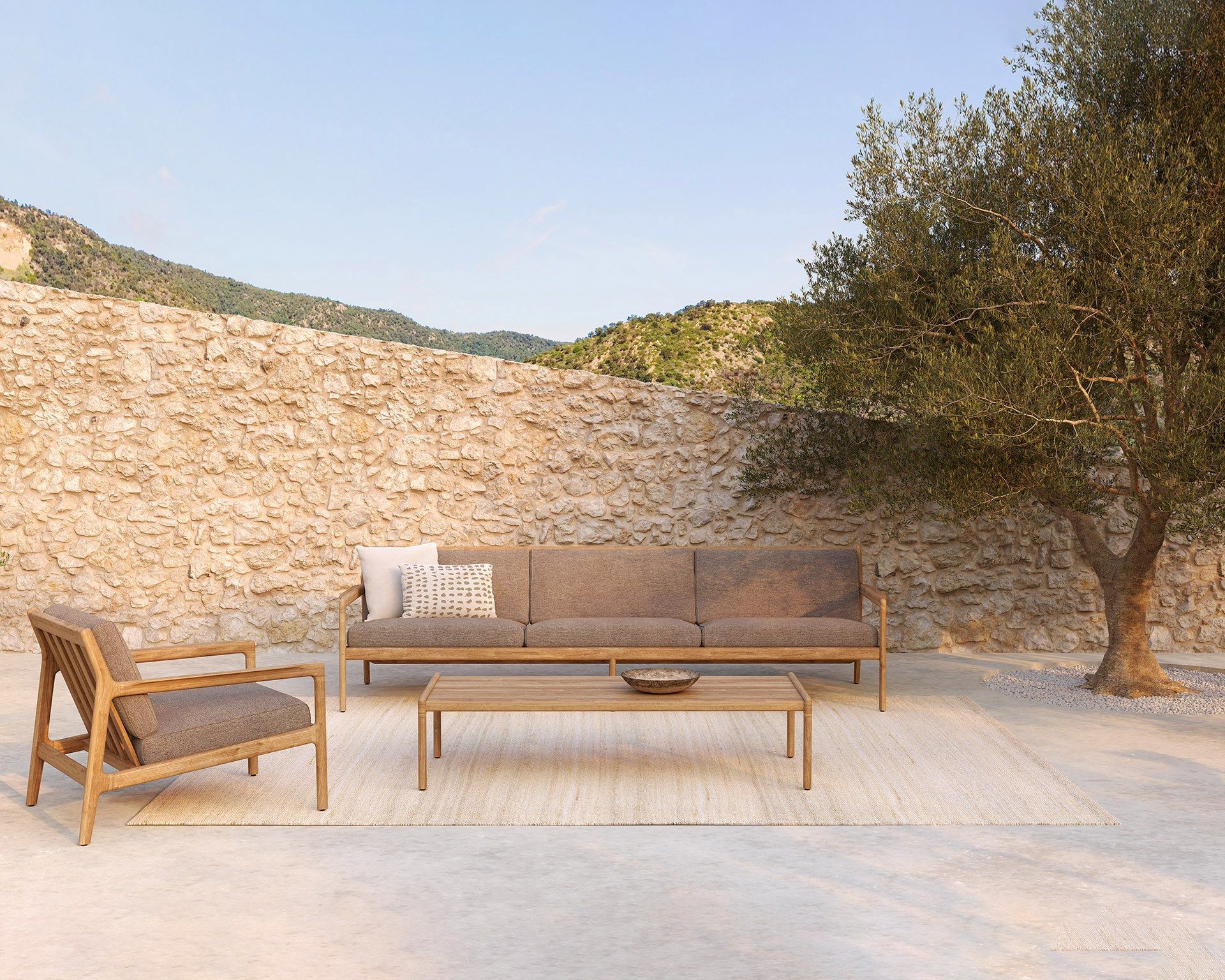 ТИК прямоугольный низкий садовый столик Ethnicraft Jack ARCH-00141404 - Вид №4