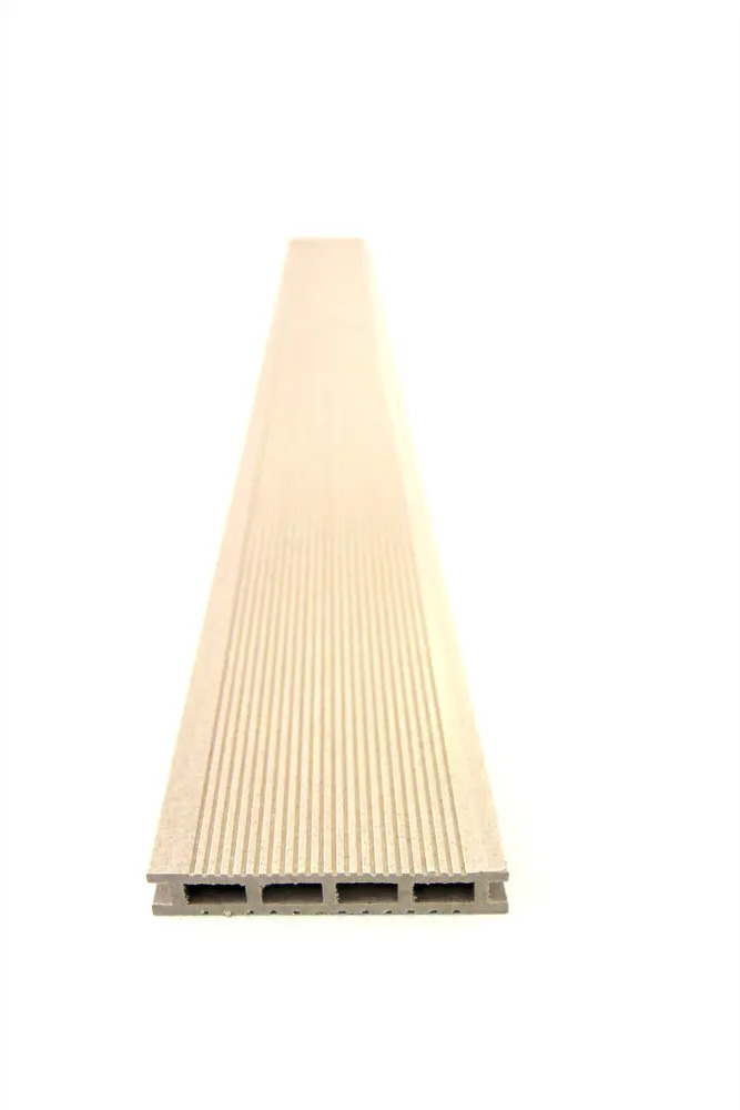 91354110 Террасная доска ДПК Multideck цвет белая ночь 2000x140x22мм двусторонний вельвет/структура дерева 0.56м² 2шт STLM-1015052
