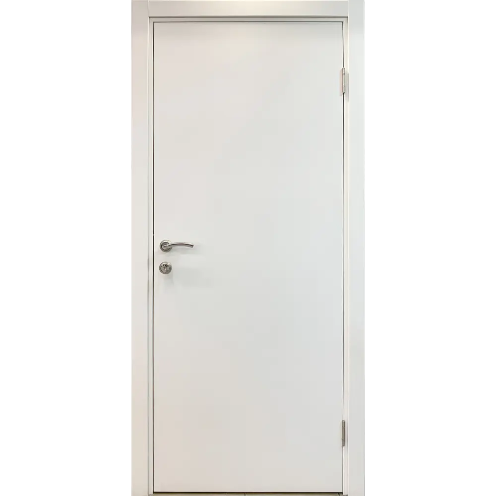 Kapelli Classic - межкомнатная дверь ПВХ белая 90×200 см с замком 89893354 STLM-0080160