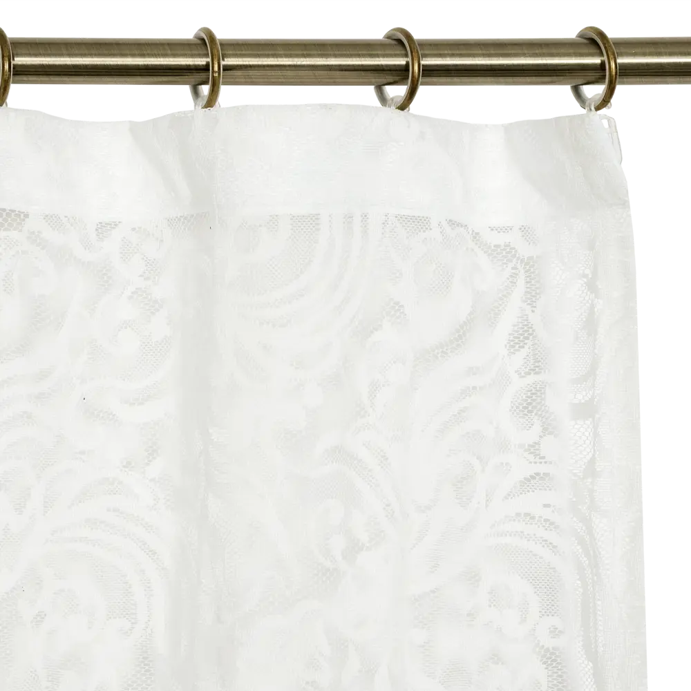 Тюль на ленте «Ариэль» 250х260 см полиэстер цветы цвет экрю AMORE MIO STLM-2132832 - Вид №4