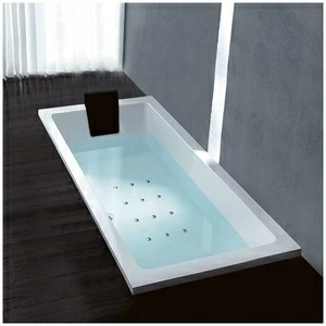 Ванна Gruppo treesse Quadra 170 V072C-SX белая с аэромассажем прямоугольная встроенная левая