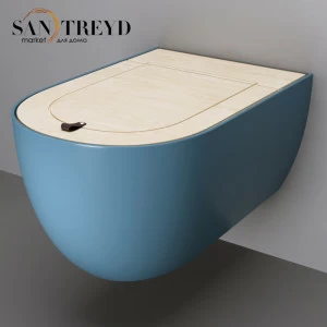 THV00138 Подвесной унитаз настенный Голубой ArtCeram TheOne Италия