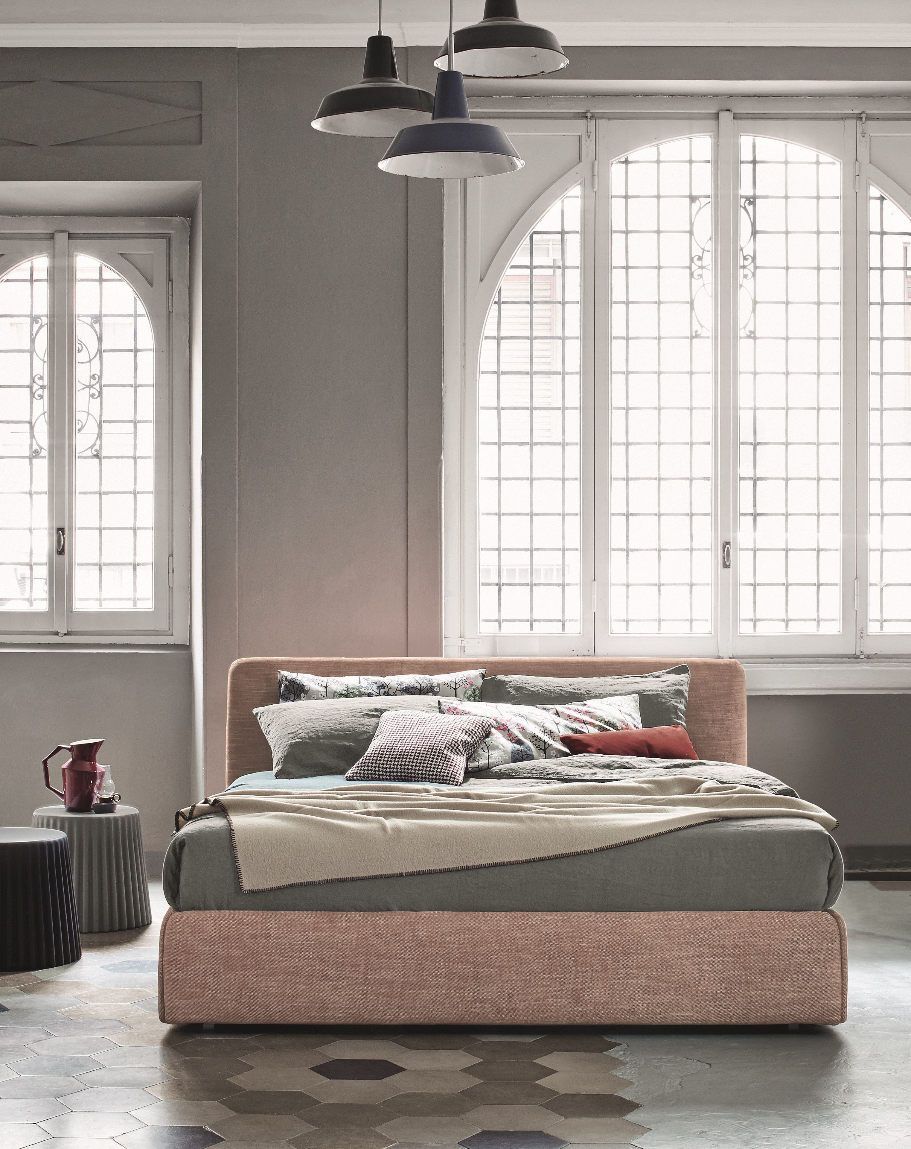 Двуспальная кровать из ткани с мягким изголовьем BONALDO TONIGHT ARCH-00050730 - Вид №3