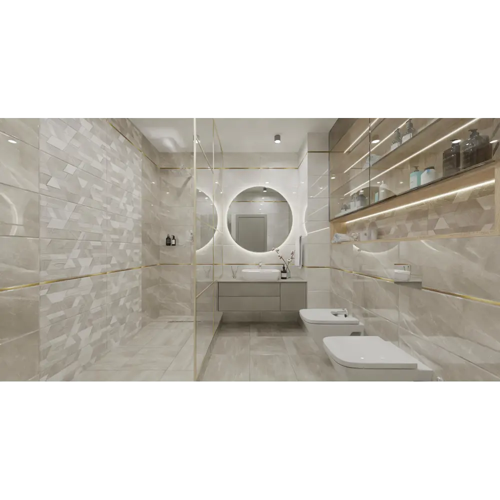 Плитка напольная Tono Dark 41.8x41.8 см 1.4 м² цвет темно-серый Santreyd STLM-2055852 - Вид №4