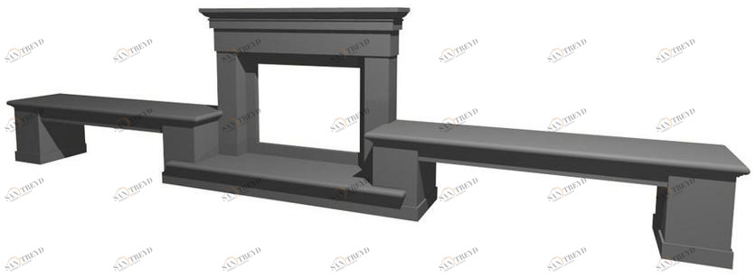 BACCARO I CEMENTISTI Облицовка камина бетоном Cementi sun-id-1371419