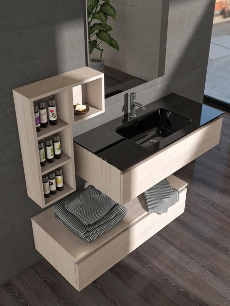 LEGNOBAGNO Модульная подвесная тумба под умывальник из дерева Urban sun-id-1455710 - Вид №1