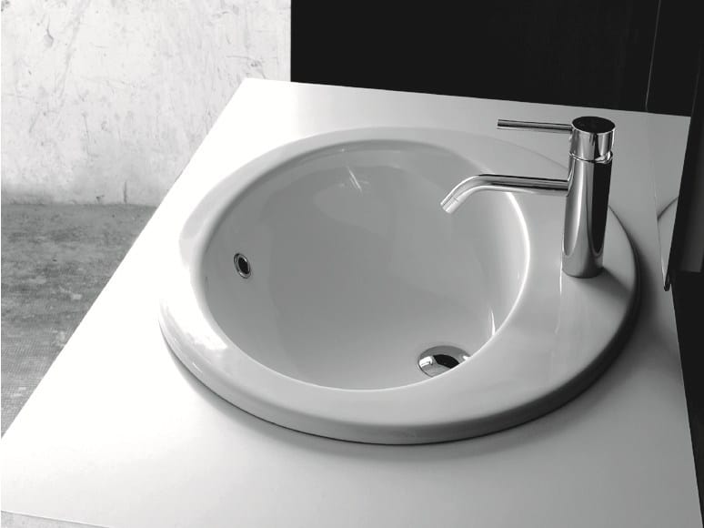 Керамическая овальная раковина с утопленным верхом BLEU PROVENCE умывальники ARCH-00119750