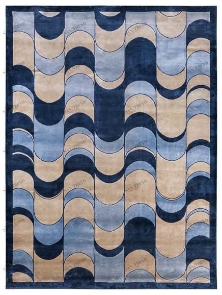 Turri Ковер прямоугольный ручной работы с рисунком Eclipse sun-id-1443373