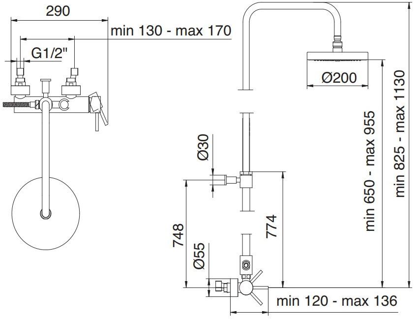 Rubinetterie Treemme X-change_mono  5860  - Вид №3