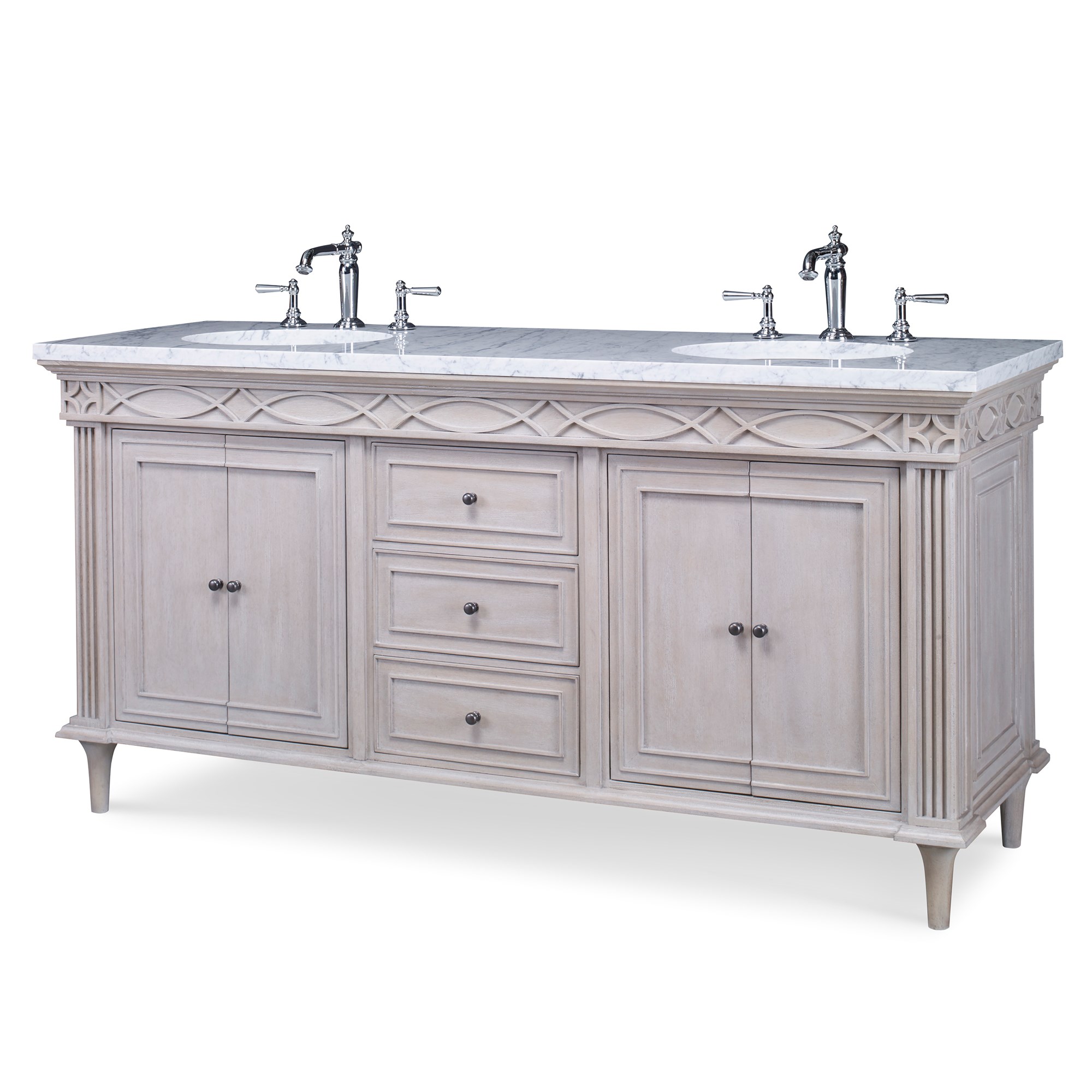 Тумбочка, Гранд (60+) 08991-110-601 Seville Double Sink Chest Ambella  - Вид №1